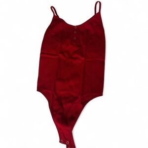 Bright Red Tanktop Bodysuit